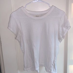 White Madewell Brand Tee